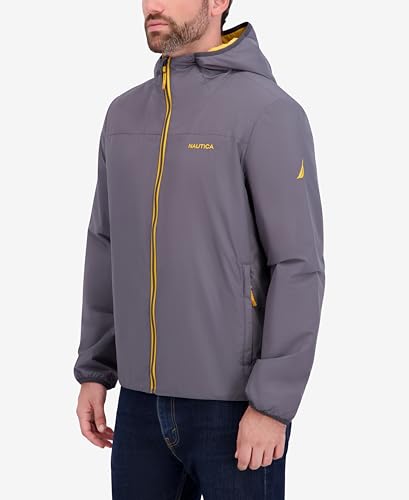 Image of Nautica Men's Lightweight Hooded Jacket - Regular, Big & Tall Sizes Outerwear