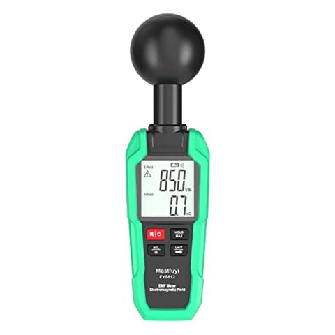 WUBAILI Professional EMF Meter, 3-in-1 Electromagnetic Field Radiation Detector, High Precision Radiation Tester Ghost Meter, Magnetic Field Paranormal Equipment Cover