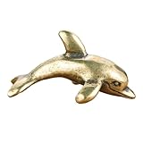 Figurines miniatures de dauphins – un ornement délicat, idéal à offrir à vos amis, votre amoureux/amoureuse, etc. décoration artisanale en laiton