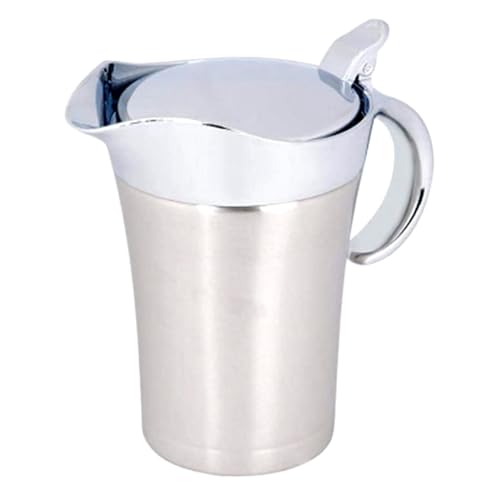Saucière thermique, chauffe-sauce isotherme, saucière avec couvercle, pichet de 750 ml/450 ml pour sauce, pot à sauce thermique en acier inoxydable, pichet à sauce avec couvercle facile à soulever