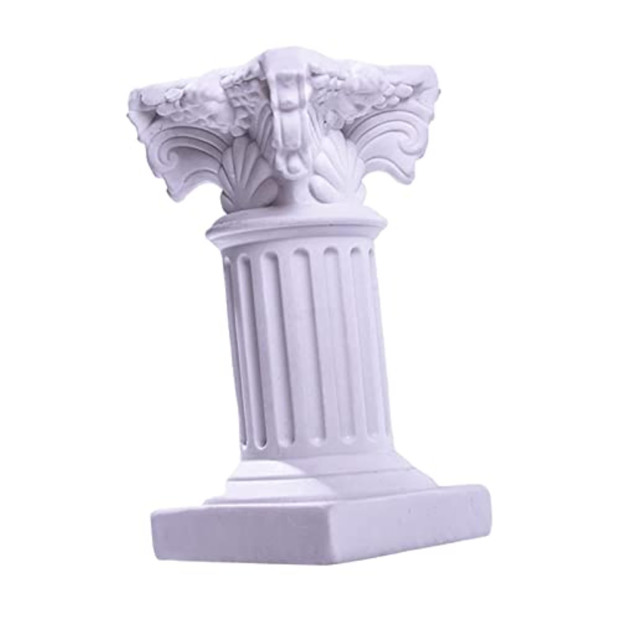 3X Miniature Roman Pillar Pedestal Stand Statue