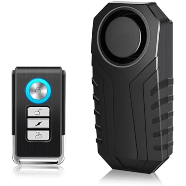 Alarm rowerowy z pilotem, bezprzewodowy czujnik ruchu wibracyjny alarm motocyklowy, antykradzieżowy system alarmowy rowerowy głośny 113dB akcesoria samochodowe antywłamaniowe dla roweru górskiego