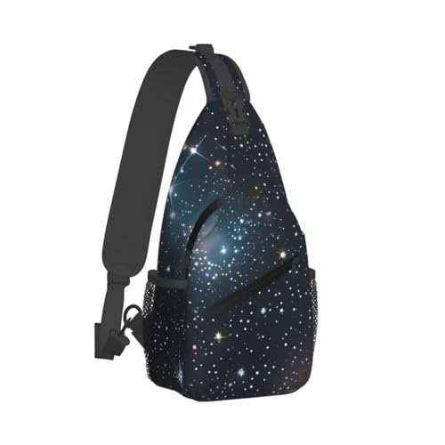 Mochila tipo bandolera con estampado galaxias miniatura 2