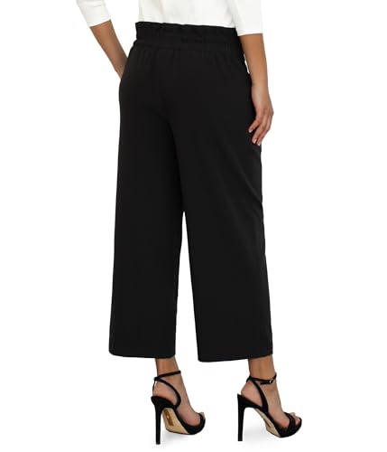 Liverpool Women's Tie Waist Paperbag Wide Leg Crop2