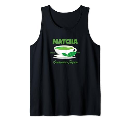 Té verde Matche Delicious Healthy Food Japón Camiseta sin Mangas