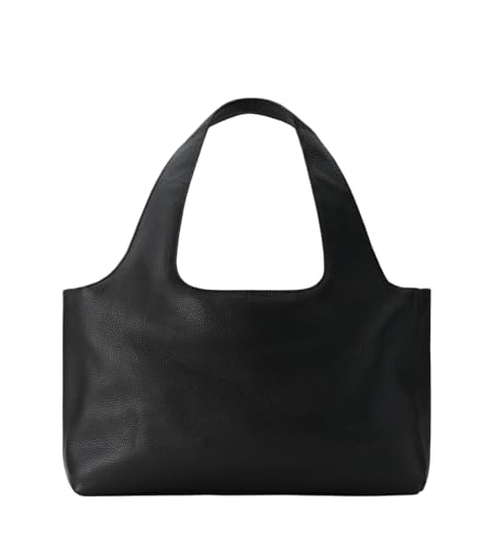 Bolso Tote Multifunción en Cuero Italiano Negro miniatura 4