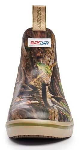 Image of SUREWAY Women's Deck Boots Professional Non-Slip Fishing & Ankle Deck Boot Waterproof Rain Boots