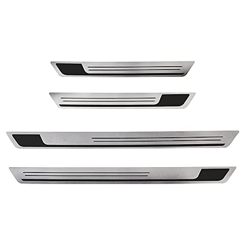 Protection de seuil de portière de voiture compatible avec MK6 MK7 2012-2020 en acier inoxydable Cover