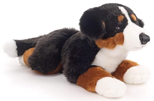 Uni-Toys - Perro Boyero de Berna, Tumbado - 42 cm (Longitud) - Perro de Peluche - Peluche de Peluche.