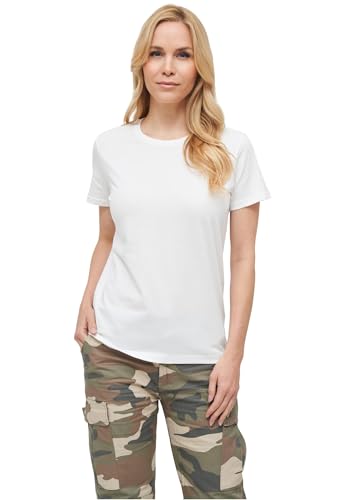 T-Shirt Femme Noir Brandit Coupe Standard en Coton Confortable