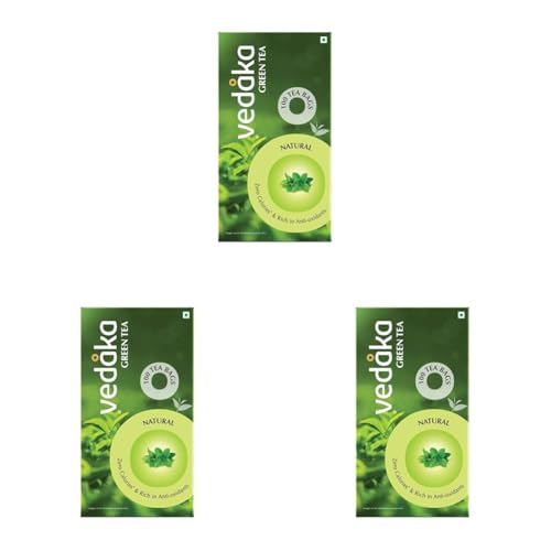 Image of Amazon Brand ? Vedaka Green Tea, Natural, 100 Bags (Pack of 3)