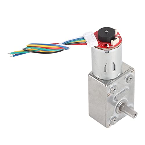 DC 12V high Turbine Gear Motor, with Encoder Strong self-Locking 10/20/30/40 /100 RPM(40RPM)