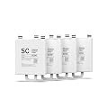 Frizzlife SC90 Replacement Post Filter Cartridge For WB99 Countertop Reverse Osmosis Water Filter System - Alkaline, Pack 4