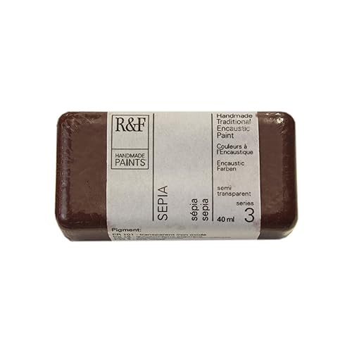 R&F Artist Encaustic Paint, Sepia, 40 ml