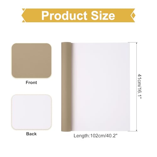 PATIKIL 40x16 Buchbindetuch, Leinen Buchumschlag Buchbinderei Reparaturtuch Buchbindetuch für Buchbinden Buchkunst Nähen DIY Handwerk, Hellbraun