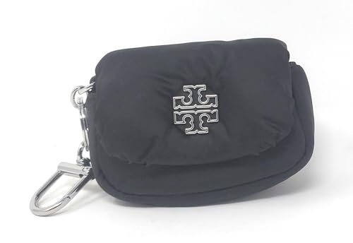 Tory Burch Women's Britten Nylon Puffy Card Case (Black)