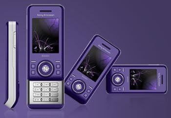 Sony Ericsson s500i Ice Purple o2 Pay as you Go Mobile Phone