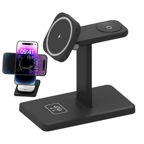Chargeur de téléphone portable multifonction pour bureau et station de charge magnétique 15W