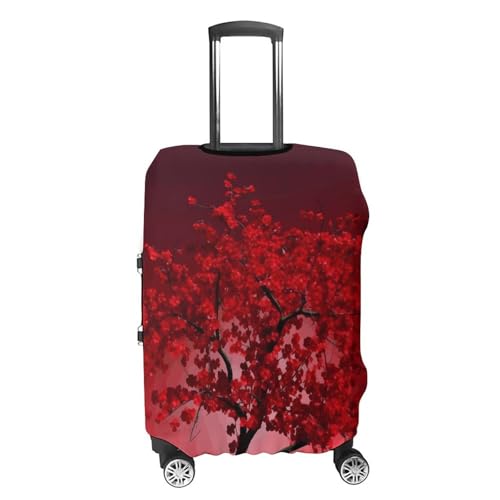 Carry on Luggage Cover Red Cherry Blossom Suitcase Covers for Luggages Tsa Approved Travel Luggage Sleeve Protector Elastic Suitcase Protector Anti-Scratch Washable Fits 19-30 Inch Case -XL4