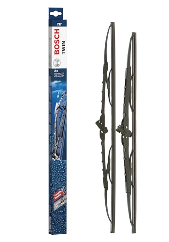 Escobilla limpiaparabrisas Bosch Twin 727, Longitud: 550mm/475mm – 1 juego para el parabrisas (frontal)