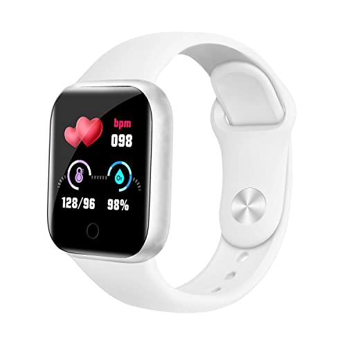 AOSUODI Reloj inteligente para mujeres y hombres, reloj de fitness con pantalla táctil de 1.44 pulgadas con monitor de sueño de frecuencia cardíaca, oxígeno en sangre, rastreador de salud, correr, rastreadores de actividad, reloj inteligente deportivo para iOS y Android