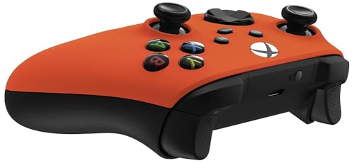 Image of Custom Controllerzz Wireless Controller for Microsoft Xbox Series X /S & Xbox One - Soft Touch Feel - Custom Xbox Series X /S Controller (X /S Orange)