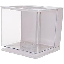 VANZACK Automatic Acrylic Fish Tank for Desktop Use Self Cleaning Aquarium for Goldfish and Aquatic Plants Creative Home Decor Breeding Box Easy to Clean and Store