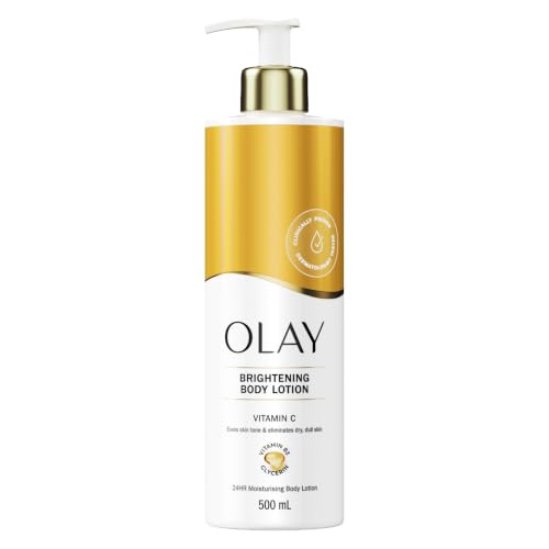 Olay Vitamin C Loción Corporal Iluminadora. Crema Hidratante 24 Horas para el Cuidado de la Piel. Unifica el Tono. Con Vitamina C, Vitamina B5, B3 y Glicerina. Piel Suave y Luminosa. Uso Diario. 500ml