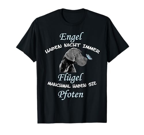 Deutsche Dogge Engel Flügel Pfoten T-Shirt T-Shirt