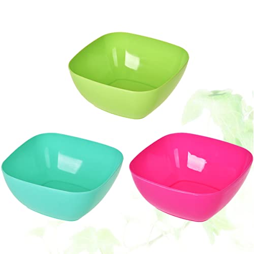 UPKOCH 3 peças lanches para casa pudim plástico doces alimentos condimentos cor pratos pratos pratos