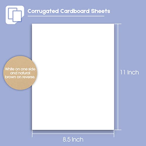 Image of Golden State Art 10 Pack 8.5x11 Corrugated Cardboard Sheets