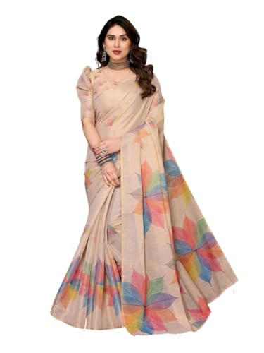 Sari en chanderi pour femme pour ajustement parfait avec haut non cousu