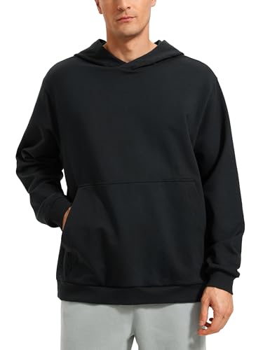 CRZ YOGA Mens Fleece Hoodies Basic Casual Hooded Sweatshirts Long