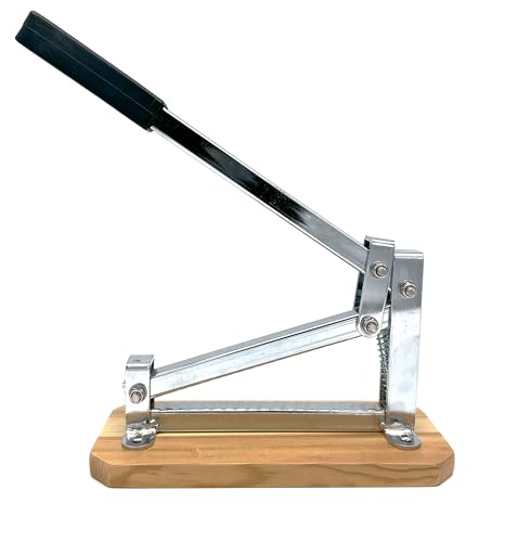 Pelamatic - Manual Nutcracker | Universal Adaptability for All Nuts | Durable Zinc Plated Iron & Wood | Fast & Efficient Nut Splitting | Portable & Compact Design, Grey/Brown, Normal Size, Iron Wood