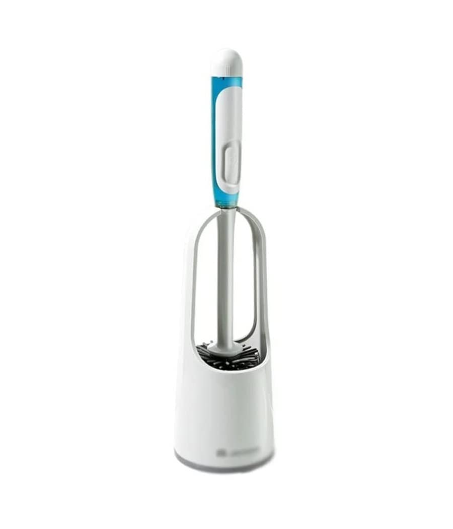 Toilet Brush and Holder Toilet Bowl Brush Press Drip Toilet Brush Silicone Toilet Brush Set And Holder Compact Freestanding Long Handle Toilet Brush-Deep Cleaning Toilet Brush Toilet Brush with Holder