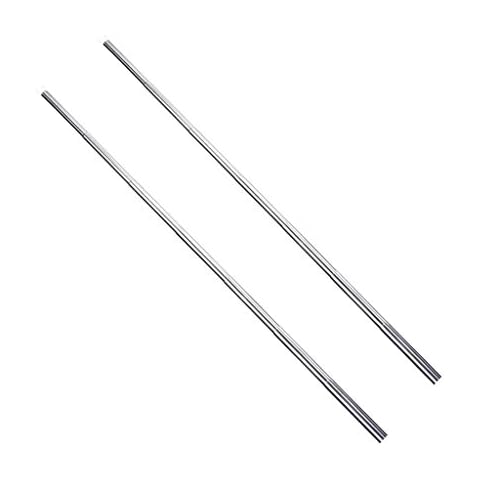 Wuchieal Portable Telescopic Silver Sticks for Belly Dance Isis Wings, 1 Pair (71CM, Silver) Cover