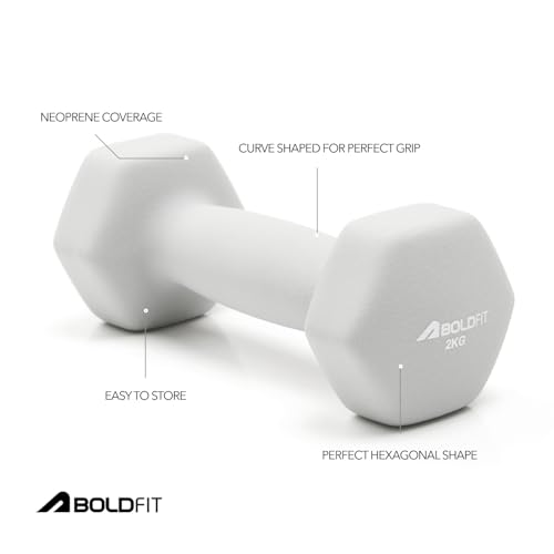 Image of Boldfit Adjustable Dumbbell Set for Men & Women,Rubber Coated Dumbbells with Anti-Slip Steel Handle,Compact, Space-Saving Home Gym Equipment for Strength Training & Weightlifting Full Body Workouts