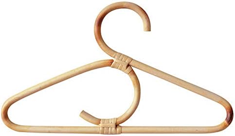 5PCS Rattan Hangers for Clothes Nordic Style Kids Garments Organizer Rack Children Hanger Kids Room Decor Wardrobe Hangers