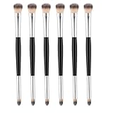 SULIKJHUI 3 Stück Doppelkopf Lidschatten Pinsel, Augen Make-up Pinsel Lidschatten Pinselset Schminkpinsel Eyeshadow Brush für Concealer Highlighter Loses Puder