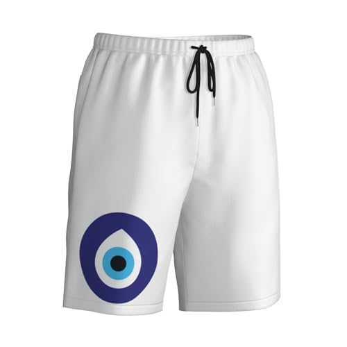 Turkish Evil Eye Mens Swim Trunks Quick Dry Board Shorts 7" - Hawaii Beach Swimwear2