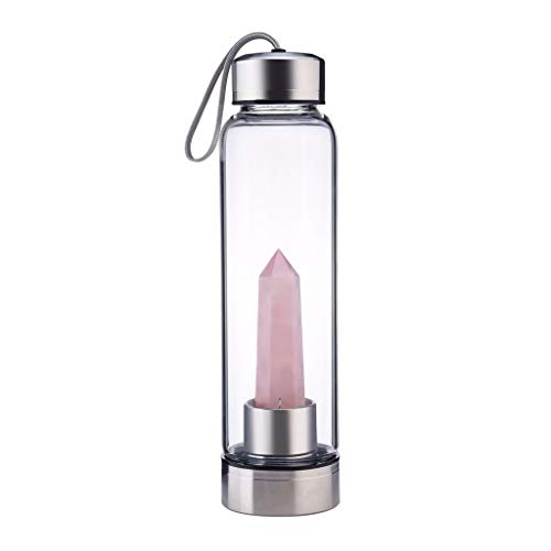 Gourde en cristal naturel et obélisque quartz reiki healing spirit