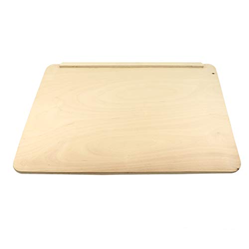 Tabla de cortar rectangular de madera natural 49x37 cm miniatura 1