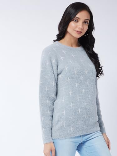 Image of Modeve Women Flower Print Sweater for Winters||Winterwear||