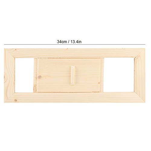Rockyin Sauna Room Air Ventilation Panel Wooden Rectangle Air Vent Grille Ventilation Steam Room Sauna Accessory for Sauna Room and Steam Room - Image 2