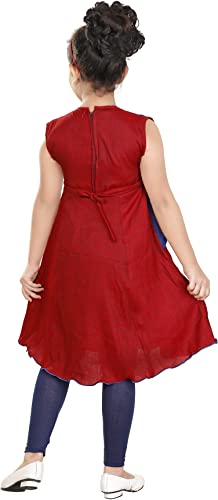 Image of Girls Casual Kurti and Legging Set (G909-P)