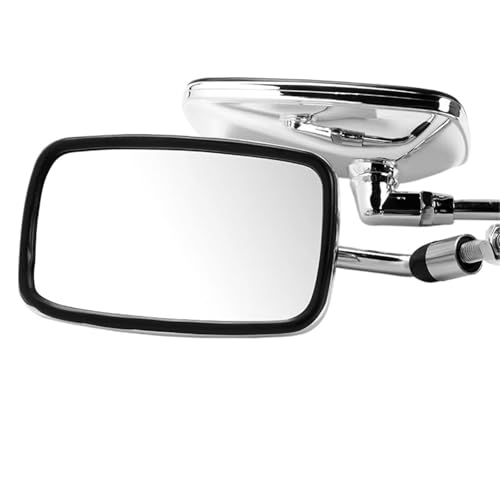 Rétroviseur 10mm moto chromé miroir transparent classique pour custom