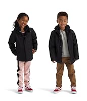 The North Face Unisex Kinder Down Triclimate, Tnf Black/Forest Olive, 7 Jahre