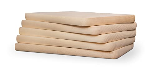 BAS Frühstücksbrettchen Holz 50er Set Buche natur 24 x 14 x 1,5 cm – Ansicht 5