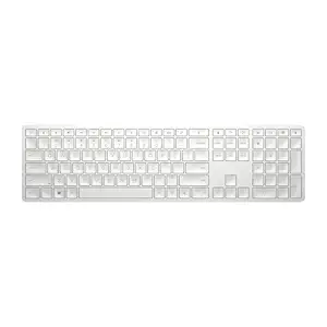 HP 970 Creator Keyboard, Wireless and Multi-Device with 20 programmable Shortcut Keys, Backlit with sensors, up to 6 Month Battery, AES encrypted, 3Y Warranty, 0.67 kg, Silver