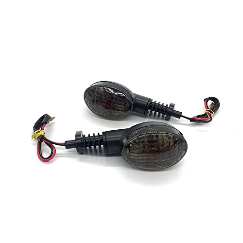 Vrweare Motorcycle Turn Signal Indicator Light Compatible With Kawasaki Ex250R Ninja 250 250R Klx250S Klx250Sf Vn650 Vulcan S Front/Rear Blinker Lamp (Transparent Shell) #TOP3